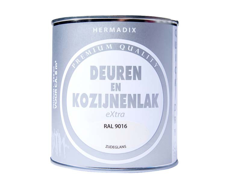 Hermadix Deuren en Kozijnenlak Ral 9016 0,75L