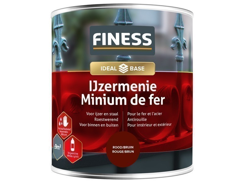 Finess IJzermenie 0,75L. Rood/Bruin