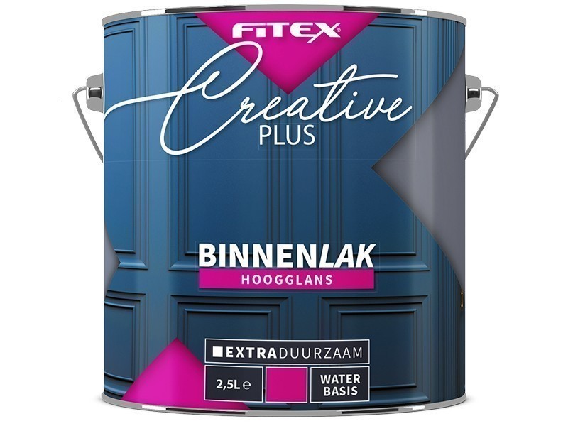 Fitex Creative Plus Binnenlak Hoogglans 2,5L Wit