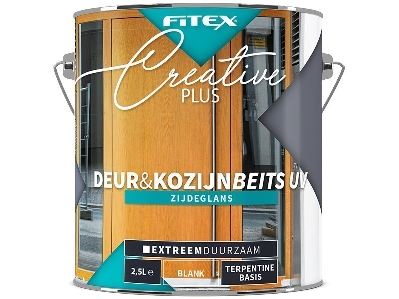 Fitex Creative+ Deur & Kozijn Beits UV Blank Zijdeglans 2,5L