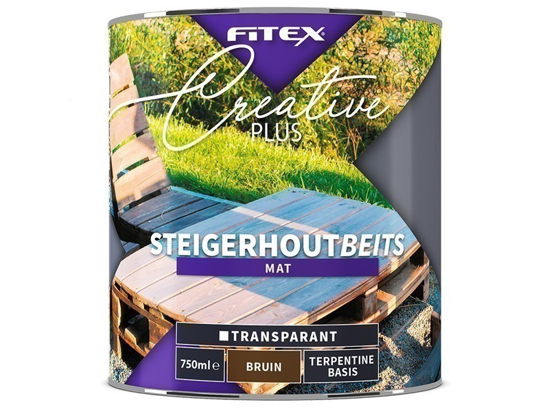 Fitex Creative Plus Steigerhoutbeits 0,75L Bruin