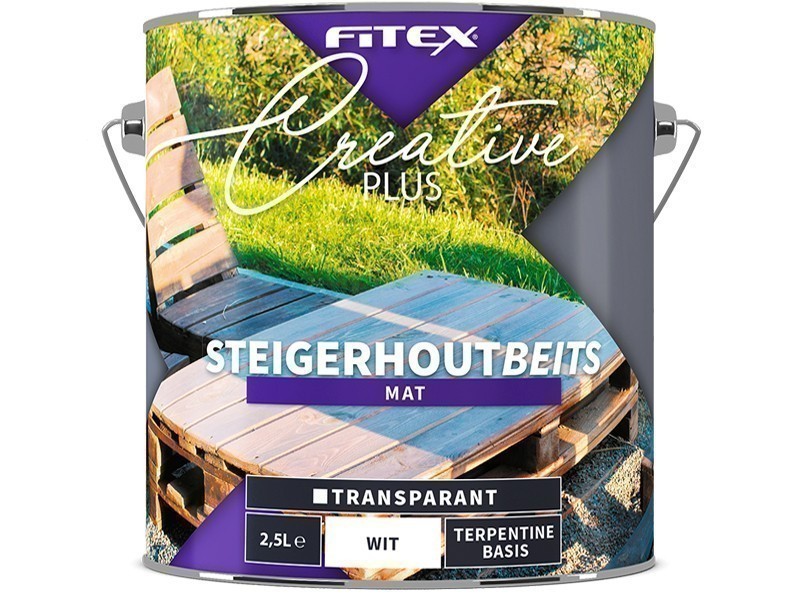 Fitex Creative Plus Steigerhoutbeits 2,5L Wit