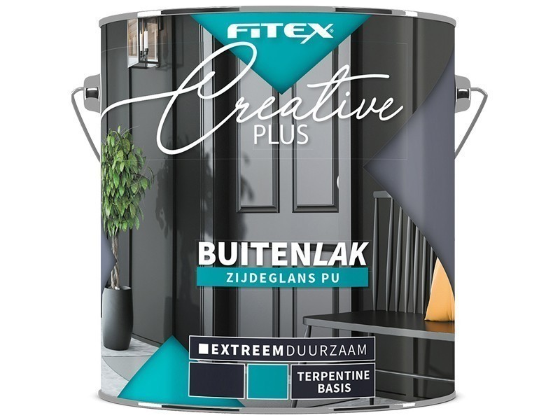 Fitex Creative Plus Buitenlak Zijdeglans PU 2,5L Wit