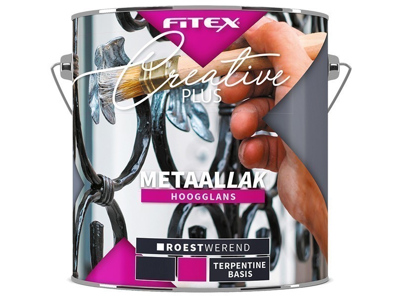 Fitex Creative Plus Metaallak Hoogglans 2,5L Kleurkeuze