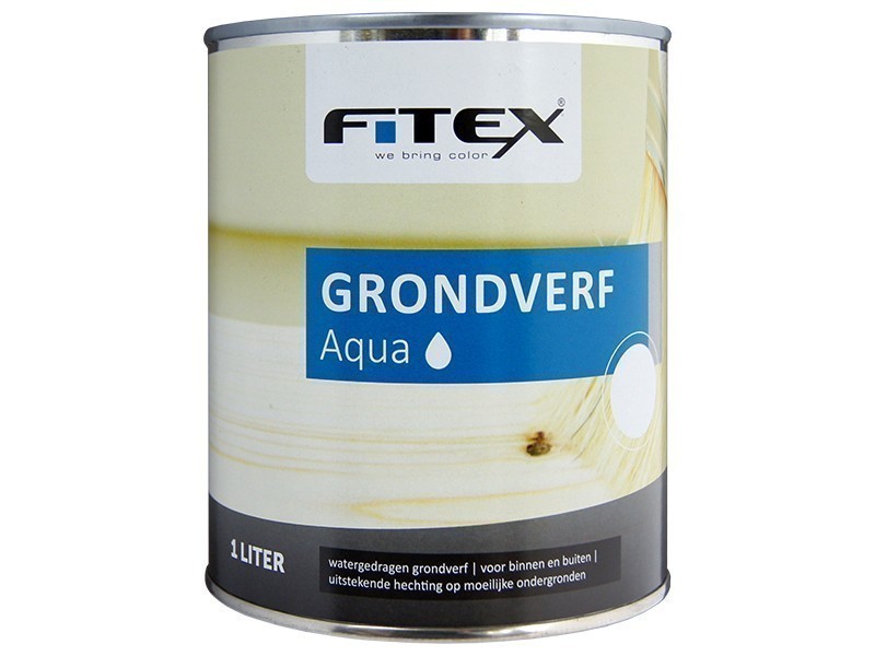 Fitex Grondverf Aqua 1L Wit.