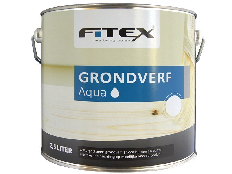 Fitex Grondverf Aqua 2,5L Kleurkeuze.