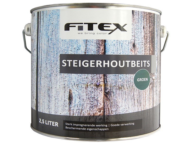 Fitex Steigerhoutbeits 2,5L Groen.