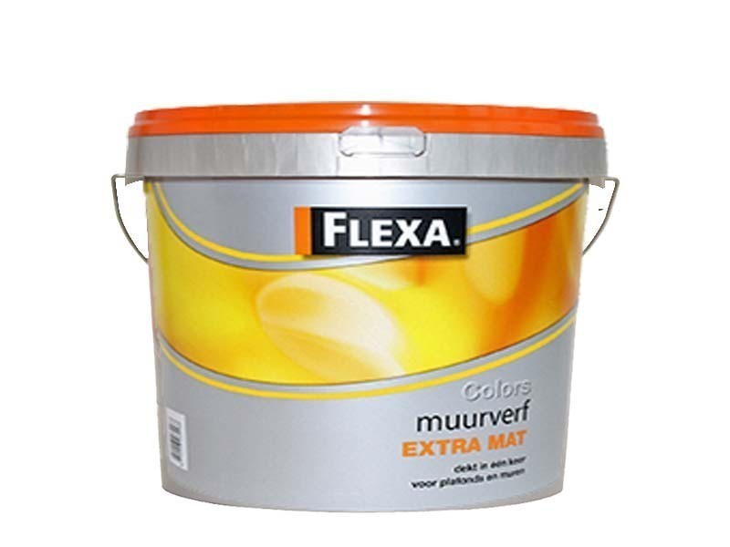 Flexa Colors Muurverf Extra Mat 2,5L Ral 9011 Grafiet zwart