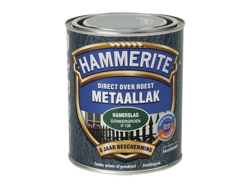 Hammerite metaallak hamerslag donker groen 0,25L