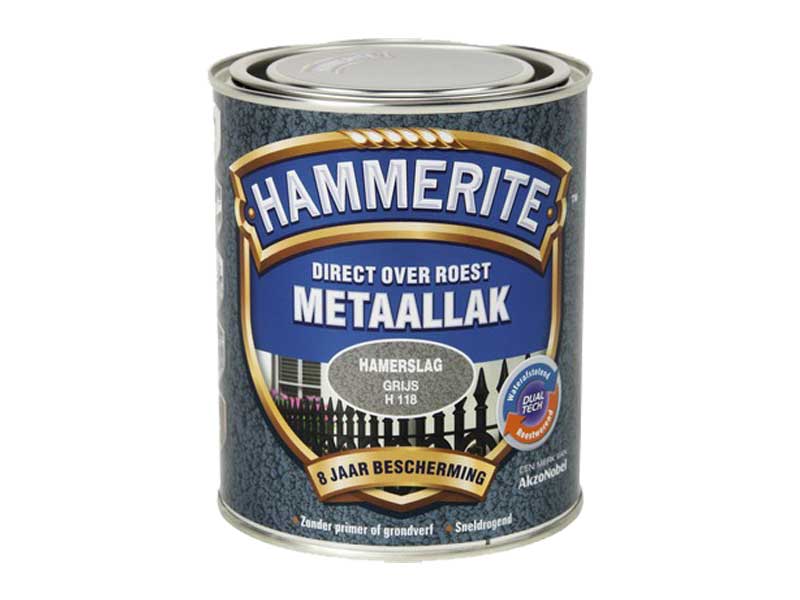 Hammerite metaallak hamerslag grijs 0,75L
