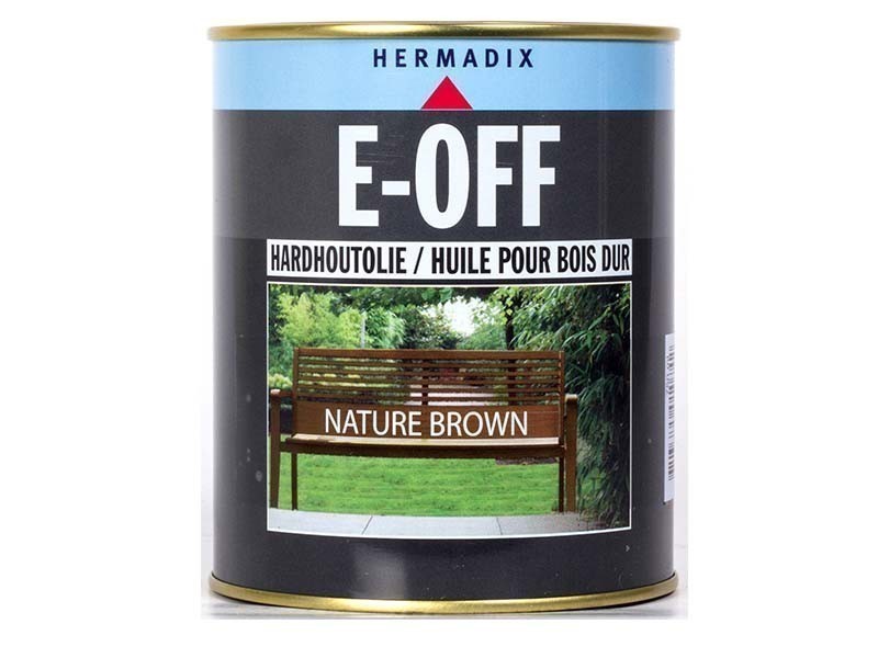 Hermadix e-off hardhout olie nature brown 0,75L