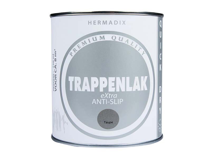Hermadix Trappenlak Extra Antislip Taupe 0,75L.
