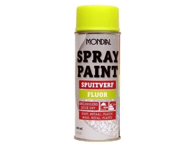 Mondial Spraypaint 400 ml. fluor geel