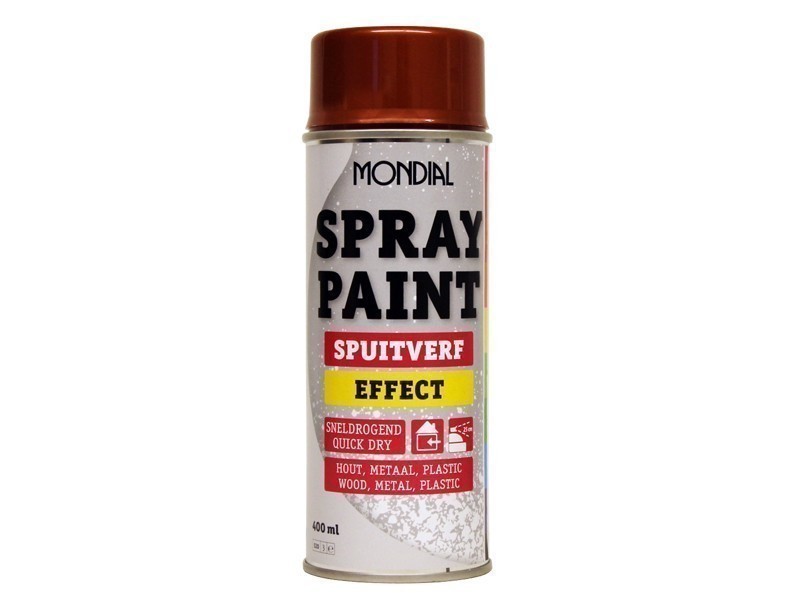 Mondial Spraypaint 400 ml. Effect koper