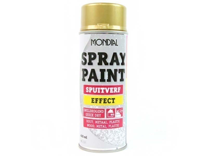 Mondial Spraypaint 400 ml. Effect goud
