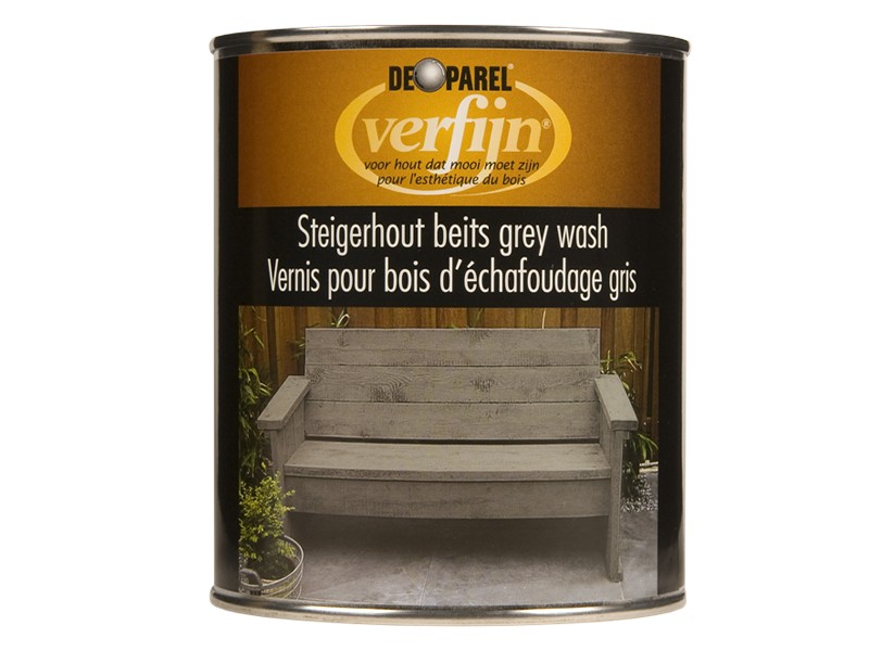 De Parel Verfijn® Steigerhoutbeits Grey Wash 0,75L
