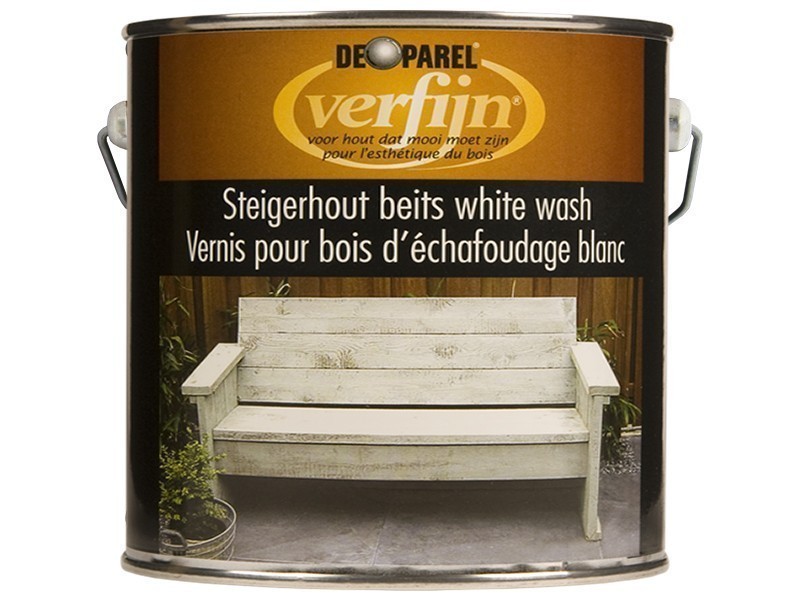 De Parel Verfijn® Steigerhoutbeits White Wash 2,5L