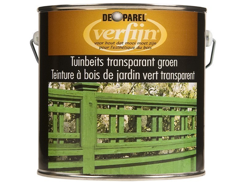 De Parel Verfijn® Tuinbeits Transparant Groen 2,5L