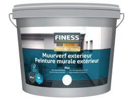 Finess Muurverf Mat Exterieur 10L. Lichte kleuren
