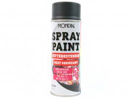 Mondial Spraypaint 400 ml. hittebestendig zwart