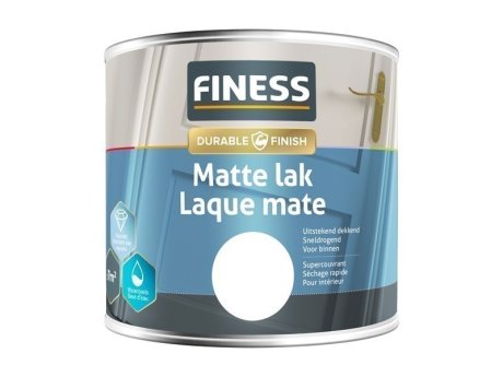 Finess Matte Lak Acryl 0,5L. Kleurkeuze