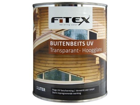 Fitex Buitenbeits Uv Hoogglans 1L Transparant