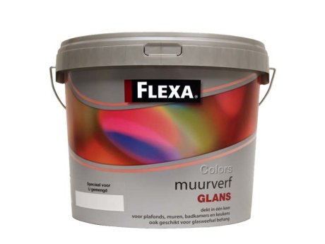 Flexa Colors Muurverf Glans 5L Ral 9003 Signaalwit