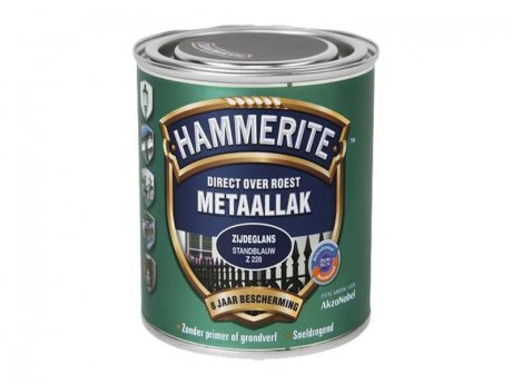 Hammerite metaallak zijdeglans stand blauw 0,25L